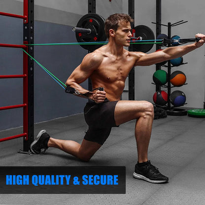 11 Pcs Power Exercise Resistance Band Set