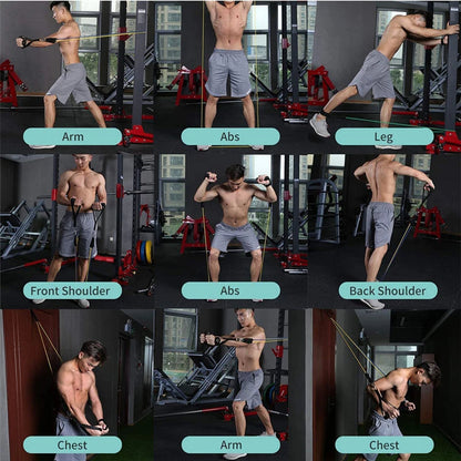 11 Pcs Power Exercise Resistance Band Set